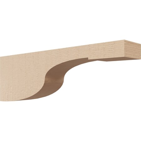 Ekena Millwork 2"W x 12"D x 4"H Thin Del Monte Rough Cedar Woodgrain TimberThane Corbel, Primed Tan CORUR02X12X04DELRCPR